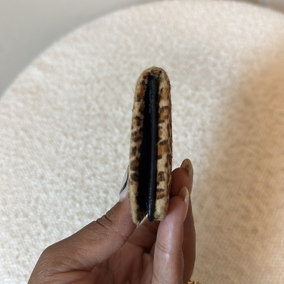 Aimee Kestenberg Calf Hair Cheetah Print Card Holder - Picture 5 of 7